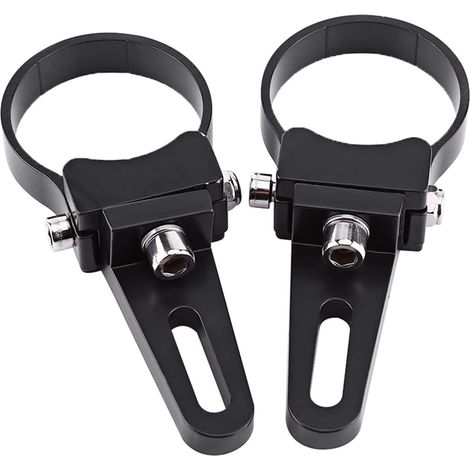Pince de Barre, Pinces de Support de Montage pour Tube en Aluminium Support de Barre Lumineuse LED 1 à 3 Pouces de Lumière Tout-Terrain Réglable pour Camions, SUV, VTT et de Toit (1,5 Pouces (1/4)