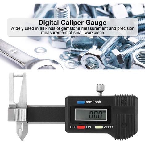 Regla microelectrónica de triple función Ulisem, pantalla digital, medición de espesor, calibre, 0 a 25 mm (1/4)
