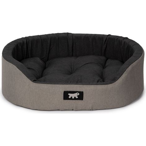 Ferplast DANDY COLOURS Ferplast Cuccia Cane e Gatto da Interno, in Cotone con Cuscino Removibile DANDY. Variante 45 - Misure: 45 x 35 x h 13 cm - Marrone