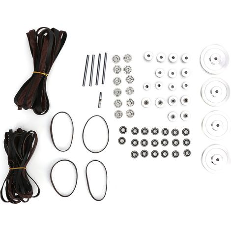 Courroie synchrone GT2 5Mètres + Kit Poulies pour Imprimante 3D Voron V2.4, Pièces Mécaniques Précision, Ensemble Courroie Dentée et Pignons (1/5)