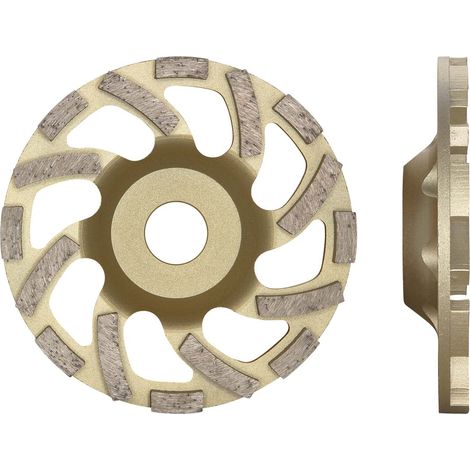 ELMAG DiaProfi-Schleiftopf PREMIUM-UNI Ø125mm Bohrung: 22,2mm (Naturstein, Granit, Beton, Baustellenmaterialien, Universal) (1/2)