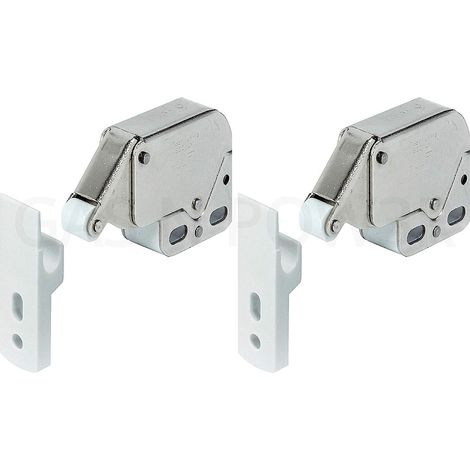 x2 Mini loquet tactile pour portes de placards de caravanes et camping-cars