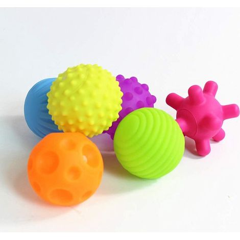 Set of 6 Sensory Dog Balls Flexible Soft PVC Material with Good Elasticity for Pet Play