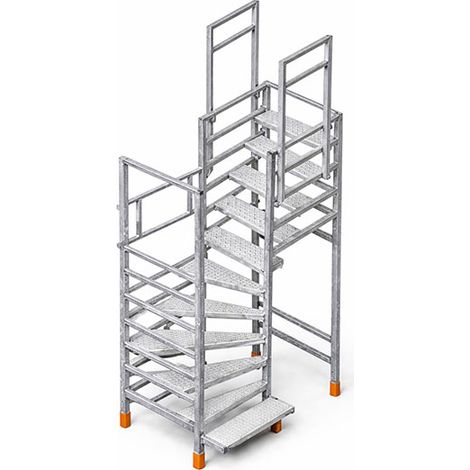 Scala 1 piano - Altezza raggiungibile 2.30 a 2.60m - Parapetto - 858000/LB-GC (1/5)