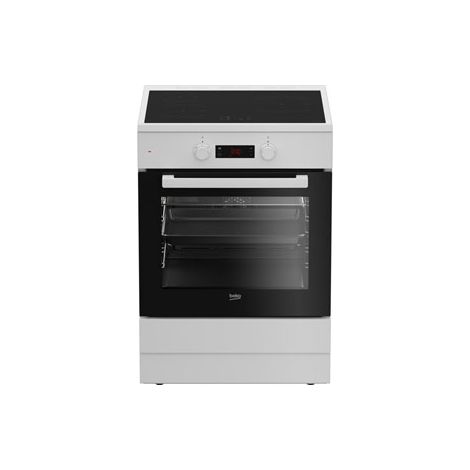 Beko – Cuisinière induction 72L 3 feux blancs – Four multifonction électrique – Nettoyage catalytique – Énergie A – 5600W puissance totale