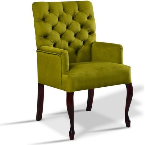 Fauteuil Chesterfield MARTINA vert