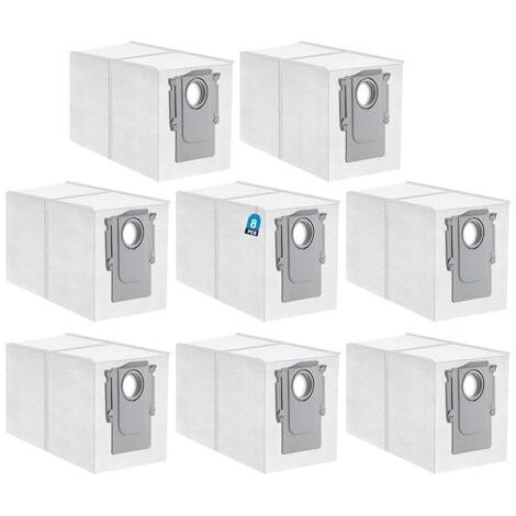 FENOPLASTICALot de 8 sacs à Poussière pour S8 Max Ultra\\\\/Qrevo Master\\\\/Qrevo S\\\\/Q Revo\\\\/Qrevo Pro\\\\/Qrevo MaxV, Ensemble Accessoires sacs Aspirateur à Haute Capacité (1/3)