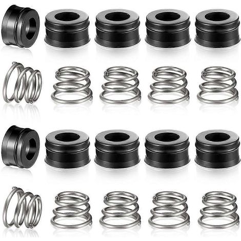 Kit de réparation de robinetterie RP4993 (paquet de 10 paires, comprend sièges et ressorts) pour cartouches de robinetterie de cuisine/salle de bain (noir et argent) (1/5)