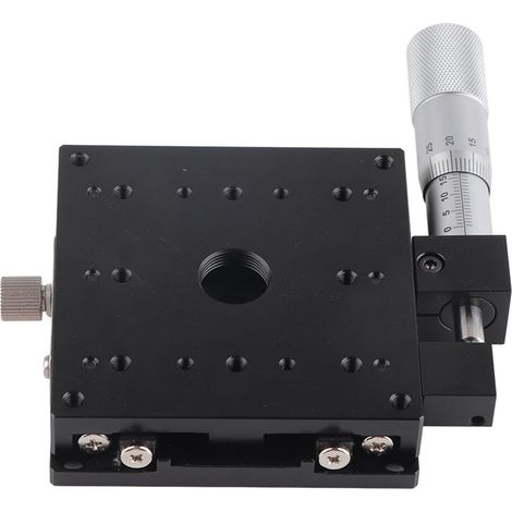 SEMX80‑AS Micrometer Manual Slide Table Linear Stages Cross Roller Guide 80  80mm (1/5)