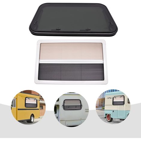 Tapa de ventilación con bisagras para caravanas y autocaravanas con mosquitera 900 mm x 550 mm (1/5)