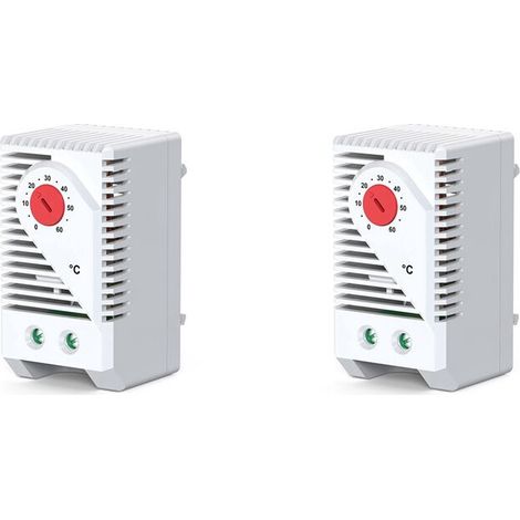 Deux interrupteurs mécaniques de régulation de température, normalement ouverts/normalement fermés, contrôleur de température et d'humidité d'armoire 0-60℃, 250 V CA, 10 A, KTO011