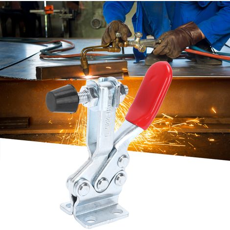 Clamp Horizontal MC LD SD GH ‑225D avec Vis et Poignée Gainée - Serrage Rapide pour Métal/PCB, Force 230kg, Matière Fer/Plastique, Taille 11x8cm (1/5)