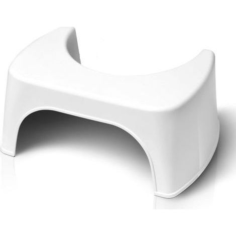 Tabouret de Toilette Physiologique Fabriqué en France en Plastique Recyclé Marche Pied WC pour Adulte Petit Banc Repose Pied pour Adopter la Position Squatty Anti Constipation (1/5)