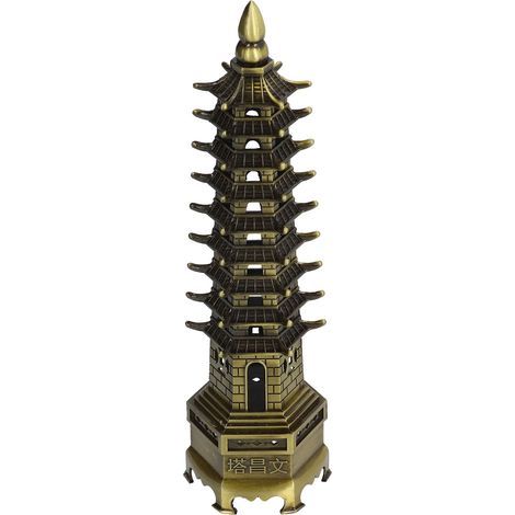 WenChang 25 cm hoher Turm aus Aluminiumlegierung – Exquisite Handwerkskunst, einzigartiger Stil für elegante Inneneinrichtung (1/5)