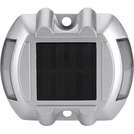 Moulage de l'énergie solaire en aluminium étanche 6 LED lampe extérieure route allée voie vert clair (1/5)