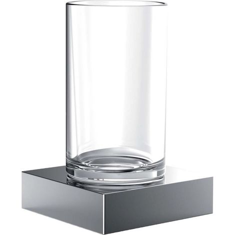 emco liaison Glashalter, Wandmodell, klares Kristallglas, chrom, (1/5)