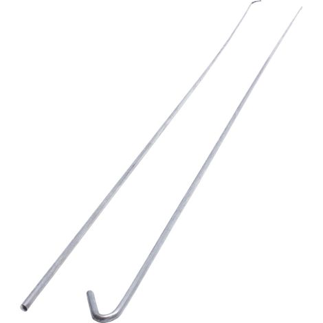 PROTEKTOR Fil de suspension avec crochet pour suspensions pour cloisons sèches 100 pièces, argent, accessoires pour profilés de plafond, Made in Germany - 1000mm
