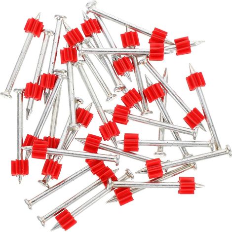 100 Pièces Clous de Fixation en Acier pour Pistolet à Argenté (1/4)
