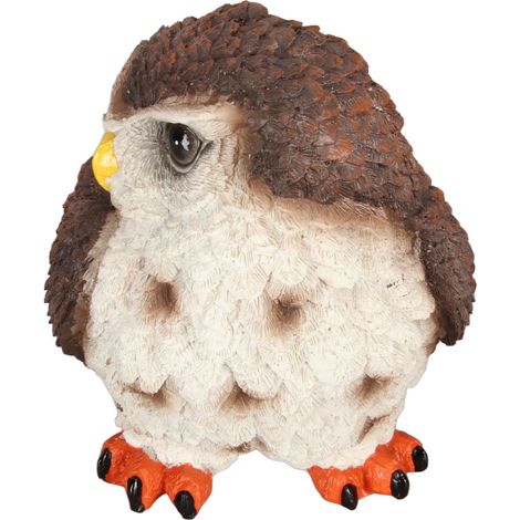 Figurine de hibou en résine durable, décoration hibou exquise et réaliste, artisanat hibou créatif, convient au salon et au bureau. (1/5)