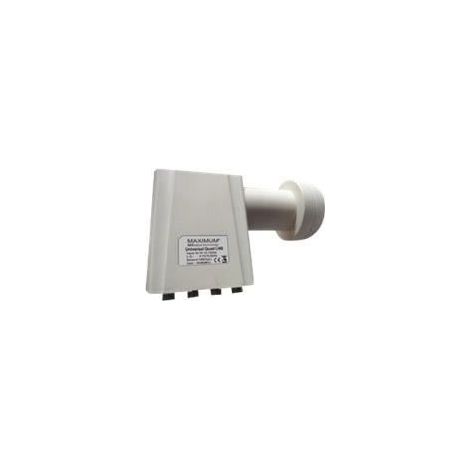 LNB Quad 4 sorties - MAXIMUM - ST-14 - 10.7-12.75 GHz - 4 antennes de satellite - Noir