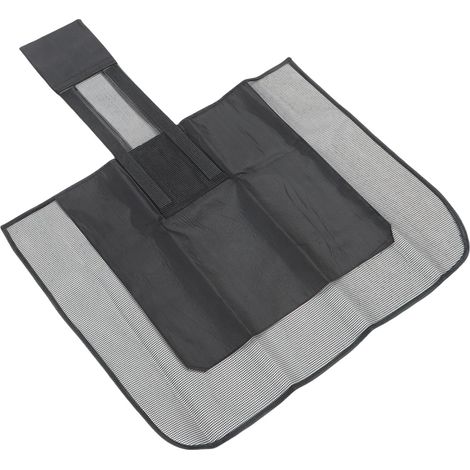 Sortie de secours pour animaux et ramasse-feuilles 2 en 1 en toile Oxford piscine noir (1/5)