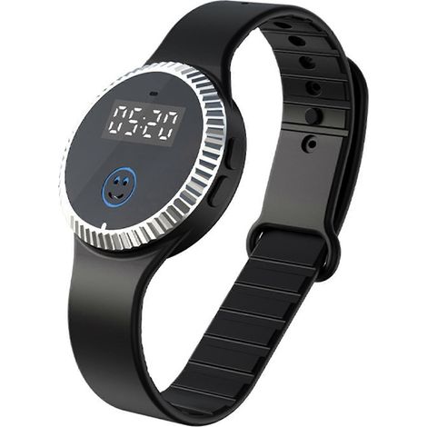 Bracelet-montre à ultrasons anti-moustiques (1/4)