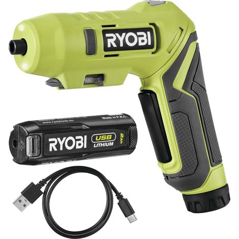 Ryobi RSDP4-120G Trapano Avvitatore Impugnatura Orientabile Batteria 4V 2.0 Ah (1/5)