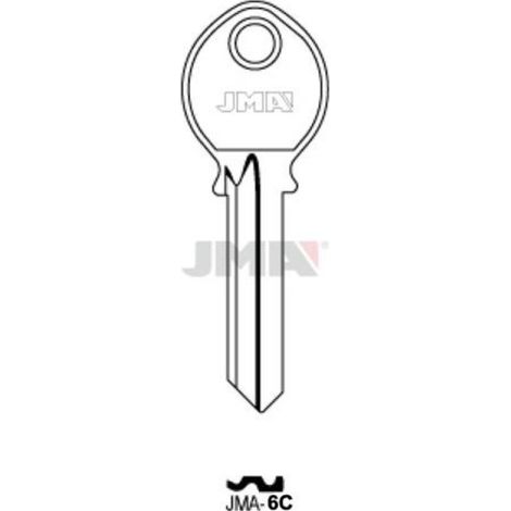 llaves jma tipo c mod jma-6c para cerradura garaje avl 11-a (caja 50 unidades)