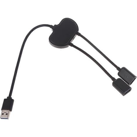 USB 3.0 1 Stecker auf 2 Buchsen 3-Port USB-Adapter auf USB-Verlängerung für Laptop (1/5)