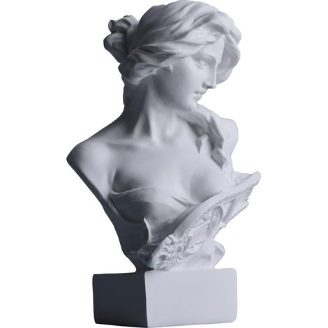 Statue Buste Mythologie Grecque 15,2cm, Figurine Déesse Romaine, Artémi, Croquis, Sculpture Esthétique, Décoration Art (1/5)