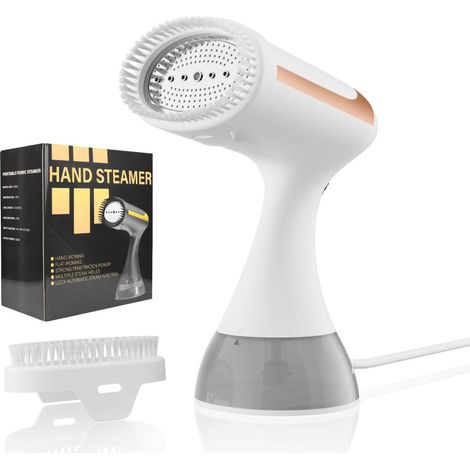 1500 W Handdampfgerät für Kleidung – Kraftvoller Dampf in 20 Sekunden – 300 ml Tank – Für Kleidung, Vorhänge, Stoffe – Reisen und Zuhause – Roségold