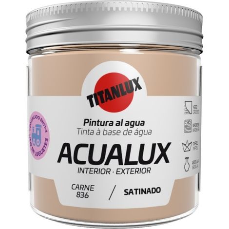 Pintura manualid. al agua 75 ml carne satin. acualux titan (1/2)