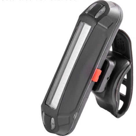 Feu arrière de vélo rechargeable 100 lm, rouge et bleu, avec trois modes d'éclairage pour la maison. (1/5)
