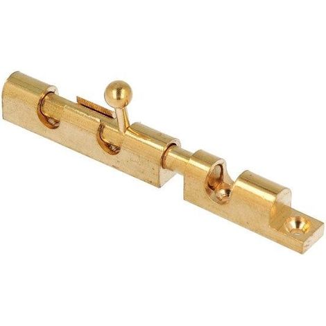 Catenaccio a cannone in ottone 80 mm con contropiastra