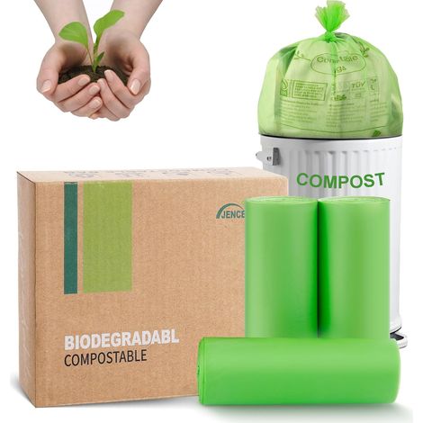 Sacs poubelle compostables, 20L, extra épais, pour une élimination propre (1/5)