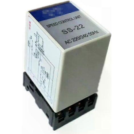 Variateur de vitesse pour moteur électrique 220V/240V 50Hz, potentiomètre 20K ohms intégré, réglage précis 0-100 tr/min, contrôleur rotatif adaptable (1/4)