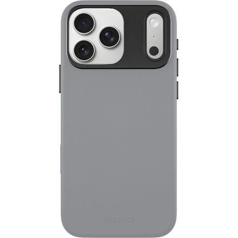 Funda para teléfono Yaxo, de cuero, delgada, MagSafe, para iPhone 17 Pro Max, color gris bohemio. (1/5)