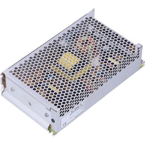Transformateur d'alimentation CC stable à noyau d'air pour alimentations à découpage, adapté aux rubans LED, ordinateurs, projets et caméras de surveillance, 240 V CA vers S-200-5 (1/5)