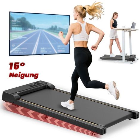 Laufband-KZYNTH Laufband-Fitness-Neigung 1-12 %-Geschwindigkeit von 1 bis 6 km/h-Motor mit 2,5 PS-120KG-Für Zuhause (1/5)