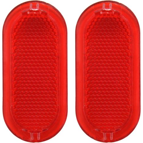 Lot de 2 réflecteurs feux d'avertissement rouges for panneau (1/5)