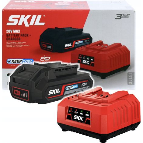 Kit Batterie Chargeur Skil 20v Alimentation Continue Pour Outils Skil - Skil