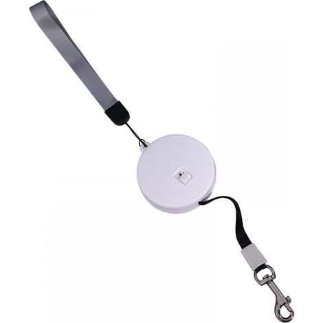 Laisse rétractable portable pour chien, 3 m, mini laisse de promenade à 360 °, un bouton de rupture et de verrouillage avec dragonne pour chiens de petite et moyenne taille jusqu'à 5 kg (1/5)