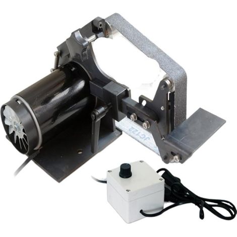 Polisseuse Ponceuse Ponceuse à bande sans brosse 762 25mm 800W Machine d'affûtage à Angle fixe obtenu 6 coupe de polissage de bande abrasive gratuite(Zwart) (1/5)