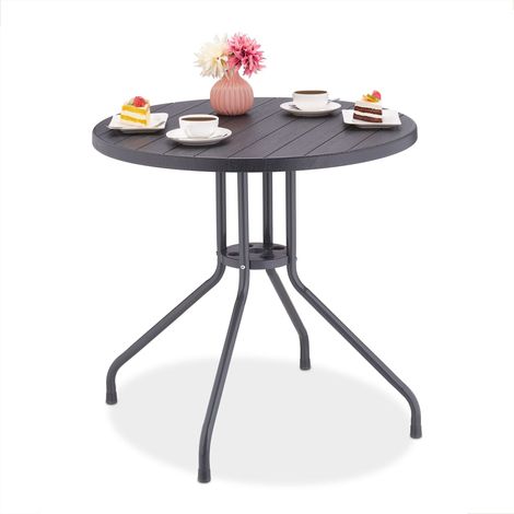 Garden table in grey wood look