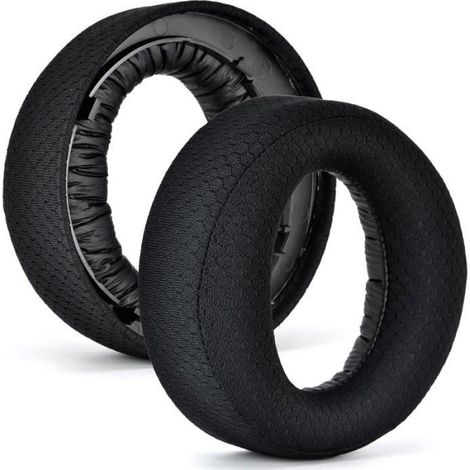 Coussinets d'oreille de remplacement Defean compatibles avec le casque sans fil Sony PS5, le casque sans fil Pulse 3D (noir) (1/4)