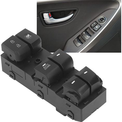Interrupteur de lève-vitre gauche noir pour Hyundai Elantra 2011-2015 (1/5)