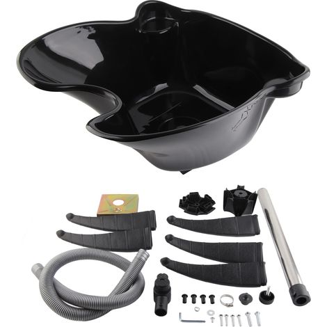 Bac à shampoing portable, réglable en hauteur et rotatif pour soins de beauté et cheveux BCS-142 (1/5)