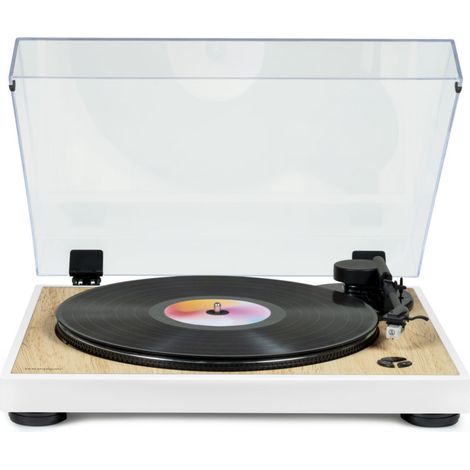 - TT301 - Giradischi de design de 33 e 45 giri - Testina de riproduzione Audio-Technica AT3600L - legno e bianco