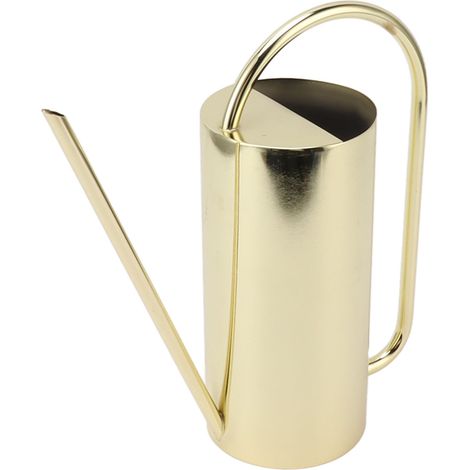 Arrosoir long bec 1500ml grande capacité pot arrosage acier inoxydable jardinage or (1/5)