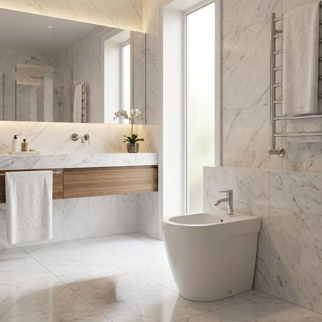 Bidet en céramique blanche 36x53 cm - Ona  Roca